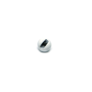 Fulling Mill Slotted Tungsten Beads 1.5 mm 1/16 in Painted Fluorescent White
