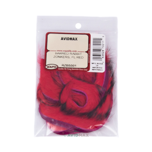 Image of Wapsi Barred Rabbit Zonkers Thin Fluorescent Red