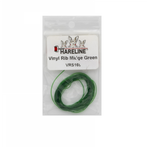 Image of Hareline Vinyl Rib Midge Green