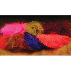 Image of Hareline Marabou Strung Blood Quills Orange