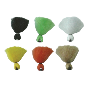 Image of Anglers Accessories Poly Vee Hand Tied Yarn Strike Indicators 3 Pack Orange