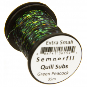 Image of Semperfli Peacock Quill Subs XS Green Peacock