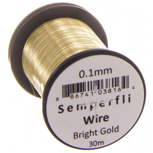 Semperfli Tying Wire 0.1 mm Bright Gold