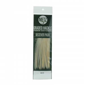 Image of Metz Deceiver/Streamer Hackle Pack White