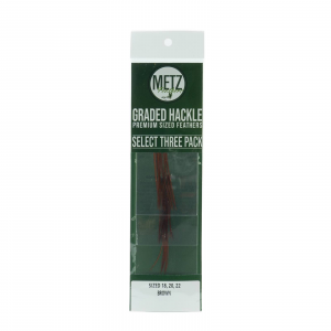 Image of Metz Select Hackle 18 20 22 Brown