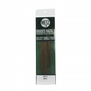 Image of Metz Select Hackle Single Pack 12 Brown