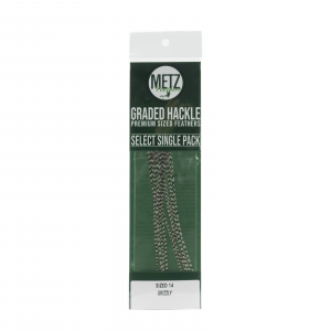 Image of Metz Select Hackle Single Pack 14 Grizzly