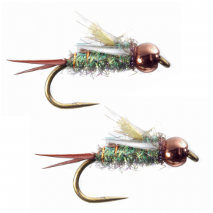 Image of Umpqua Psycho Prince Gold Caddis Green 16 - 2 Pack