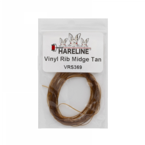 Image of Hareline Vinyl Rib Midge Tan