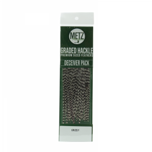 Image of Metz Deceiver/Streamer Hackle Pack Grizzly