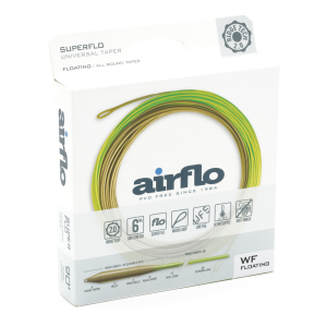 Image of Airflo Ridge 2.0 Superflo Universal Taper Float Fly Line 8 wt Olive / Chartreuse