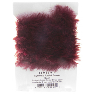 Image of Semperfli Synthetic Rabbit Zonker 'Wabbit' Claret