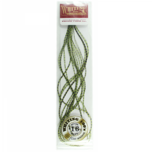 Image of Whiting Farms 100 Packs Size 16 Grizzly dyed Olive