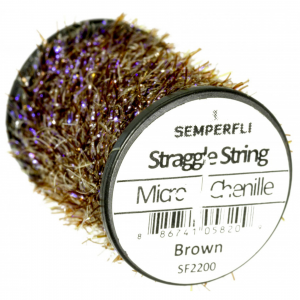 Image of Semperfli Straggle String Micro Chenille Brown