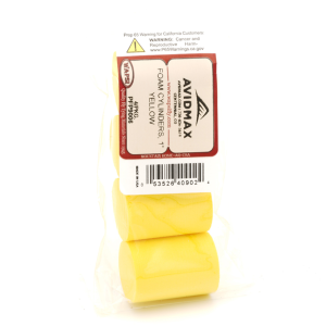 Wapsi Foam Cylinders 1 in Yellow