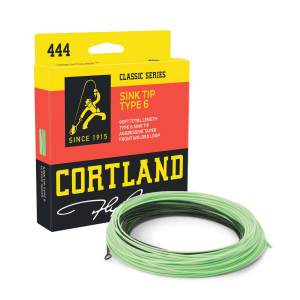 Image of Cortland Sink Tip Type 6 Fly Line 7 wt S / F Black / Mint Green