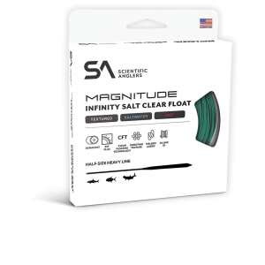 SA Magnitude Textured Infinity Salt 12 Clear Float Tip WF8