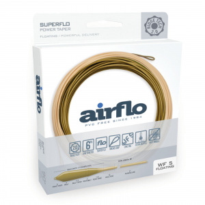 Image of Airflo Ridge 2.0 Superflo Power Taper Floating Fly Line 6 wt Camo Green / Caddis