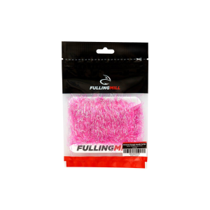 Image of Fulling Mill Streamer Straggle Metallic Jumbo Silver Fluorescent Yellow