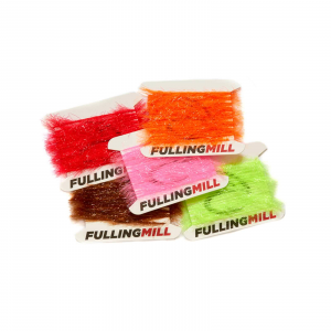 Fulling Mill Ice Hackle Yarn Fluorescent White