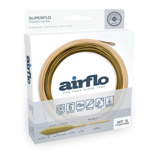 Image of Airflo Superflo Power Taper Floating Fly Line 5 wt Camo Green / Caddis