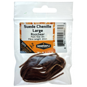 Semperfli Suede Chenille 2 mm Large Rootbeer