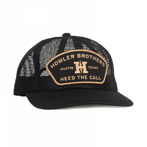 Image of Howler Brothers Unstructured Snapback Hats Howler Feedstore Black/ Gold