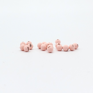 Firehole Outdoors Stones Slotted Tungsten Beads 5/32 in (4 mm) Pink Matte