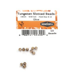 Image of Semperfli Tungsten Slotted Beads 2.8 mm (7/64 in Red