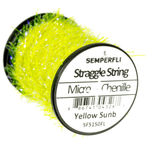 Image of Semperfli Straggle String Micro Chenille Yellow Sunburst