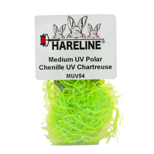 Image of Hareline UV Polar Chenille 54 UV Chartreuse Medium