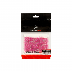 Image of Fulling Mill Streamer Straggle Metallic Silver Fluorescent Pink