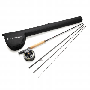 Lamson Liquid Rod & Reel Outfit w/ Fly Line, Leader, and Backing 5 wt