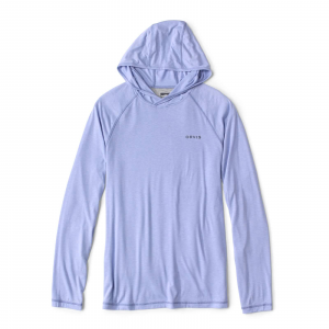 Image of Orvis Men's Dricast Hoodie Small Bleached Blue