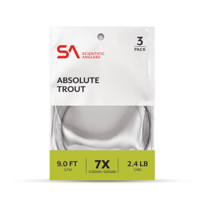 Image of Scientific Anglers Absolute Trout Leader 2x 9 ft Single Pack