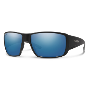 Image of Smith Optics Guide's Choice Matte Black Blue Mirror Glass Polarized