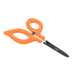 Image of Umpqua Rivergrip PS Scissor Forceps Straight Hot Orange