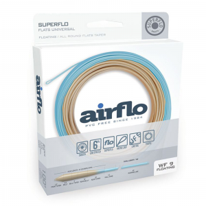 Image of Airflo Superflo Flats Universal Taper Floating Fly Line 11 wt Sand / Blue Sky