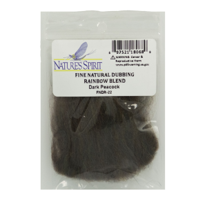 Nature's Spirit Fine Natural Dubbing Rainbow Blend Dark Peacock