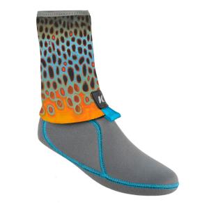 Image of Korkers I-Drain Neoprene Guard Sock Large Brown Flank Buck