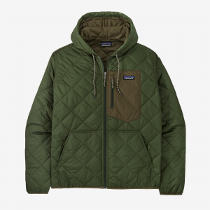 Image of Patagonia Men's Diamond Quilted Bomber Hoody Small Torrey Pine Green