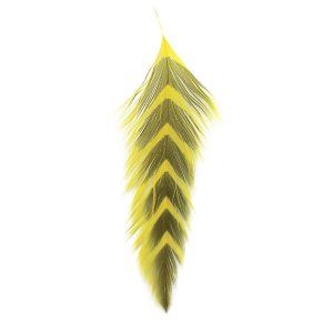 Image of MFC Galloup's Arrowhead Fish Feathers Yellow Olive
