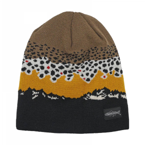 Image of RepYourWater Brown Trout Mountains Skull Cap Merino Blend Knit Hat