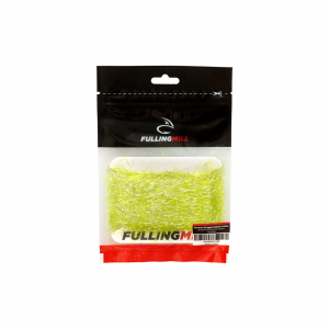 Image of Fulling Mill Streamer Straggle Metallic Jumbo Silver Fluorescent Yellow