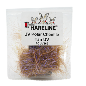 Image of Hareline UV Polar Chenille 265 UV Olive Brown Micro