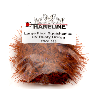 Image of Hareline Flexi Squishenille UV 187 Micro Hot Orange