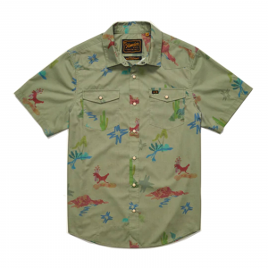 Image of Howler Brothers H Bar B Snapshirt Vision Quest : Olive XL