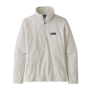 Image of Patagonia Women's Micro D 1/4 Zip Fleece Pullover Birch White Large