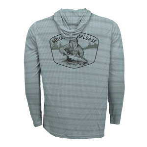 RepYourWater Hooded Sun Shirt Flolite Squatch and Release Badge XL