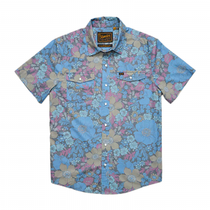Image of Howler Brothers H Bar B Snapshirt Flower Power : Blues Medium